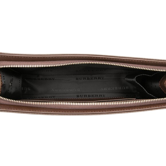 Burberry Leather Clutch Pre-Loved Dark #271674B32B main image 4